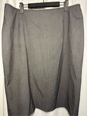 Calvin Klein Charcoal Gray Pencil Skirt